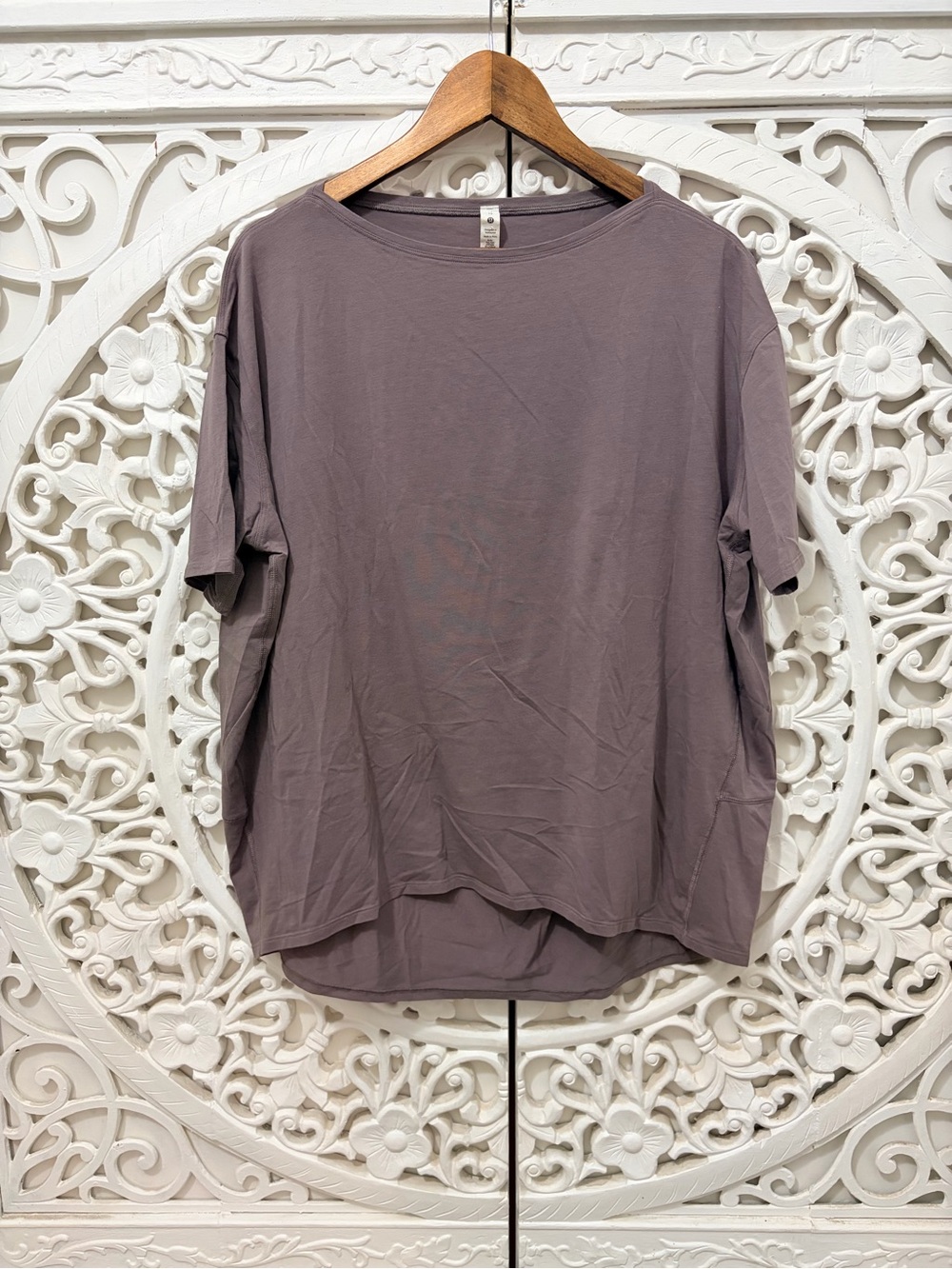 Lululemon Grey/Taupe Oversized Pima Cotton Tee Size 12